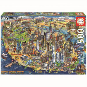 Educa New York City Map Puzzle 500 pcs 18453
