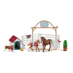 Schleich Hannahs Guest Horses with Ruby the dog 42458