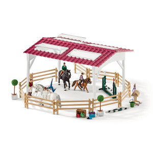 Schleich Riding school with riders and horses 42389