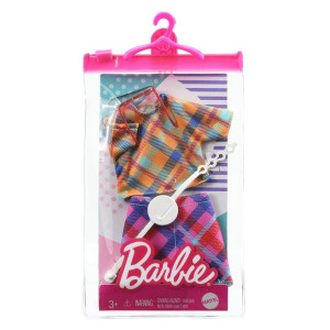 Barbie Fashion Checkered top and skirt GRC10