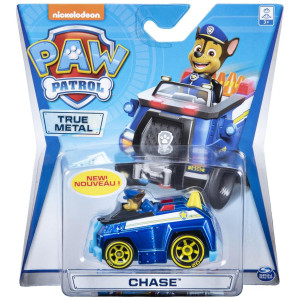Paw Patrol True Metal 1-pack Chase keltaiset renkaat