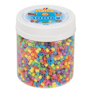 Hama Midi Beads in Jar 3000 pcs Pastel Mix 50