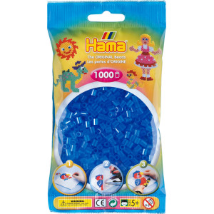 Hama Midi Transparent Blue 1000pcs 207-15