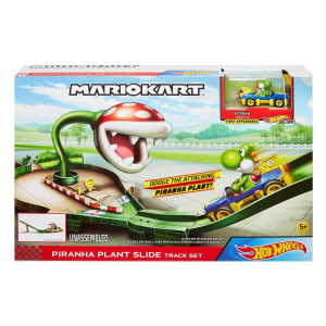 Hot Wheels Mario Kart Piranha plant slide Track Set